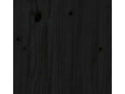 Outlet vidaXL Massivholzbett Schwarz 200x200 cm1271541
