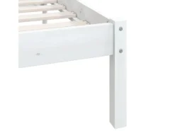 vidaXL Massivholzbett Weiß Kiefer 200x200 cm923563