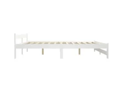 New vidaXL Massivholzbett Weiß Kiefer 200x200 cm649453