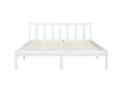 Online vidaXL Massivholzbett Weiß Kiefer 140x200 cm923543