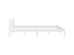 Online vidaXL Massivholzbett Weiß Kiefer 140x200 cm923543