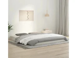 vidaXL Massivholzbett Weiß 180x200 cm Kiefer 6FT Super King1399974