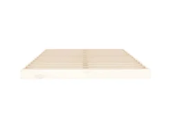 New vidaXL Massivholzbett Weiß 120x200 cm Kiefer1370368