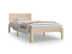 vidaXL Massivholzbett 90x190 cm 3FT Single1136836