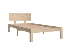 vidaXL Massivholzbett 90x190 cm 3FT Single1136836