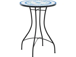 Online vidaXL Mosaik-Bistrotisch und Weiß Ø50x70 cm Keramik 4003399 Blau