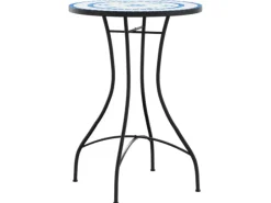 Online vidaXL Mosaik-Bistrotisch und Weiß Ø50x70 cm Keramik 4003399 Blau