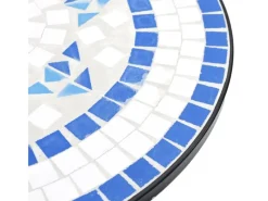 Online vidaXL Mosaik-Bistrotisch und Weiß Ø50x70 cm Keramik 4003399 Blau