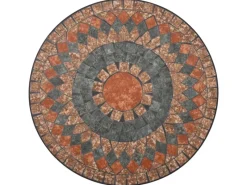 Outlet vidaXL Mosaik-Bistrotisch Orange/Grau 60 cm Keramik 46717 Orange-Grau