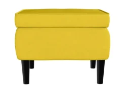 Sale vidaXL Ohrensessel mit Hocker Senfgelb Samt