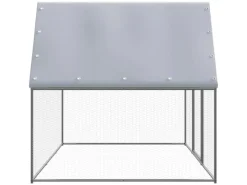 vidaXL Outdoor-Hühnerkäfig 3x2x2 m Verzinkter Stahl