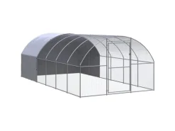 Outlet vidaXL Outdoor-Hühnerstall 3x6x2 m Verzinkter Stahl