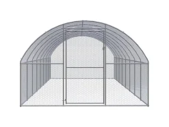 New vidaXL Outdoor-Hühnerstall 3x8x2 m Verzinkter Stahl Modell 1