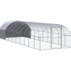 Clearance vidaXL Outdoor-Hühnerstall 3x10x2 m Verzinkter Stahl Modell 2