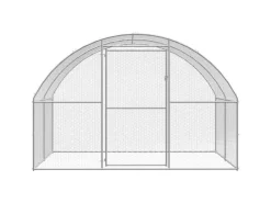 Best vidaXL Outdoor-Hühnerstall 3x4x2 m Verzinkter Stahl