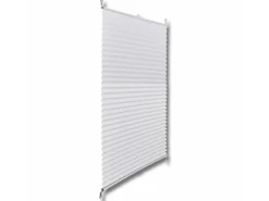 vidaXL Plissee Faltrollo Rollo Jalousie Plisseerollo klemmen 40x200cm Weiß