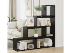 Sale vidaXL Raumteiler Bücherregal Schwarz Eichen-Optik 886274 Eiche Schwarz