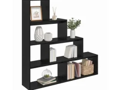 Sale vidaXL Raumteiler Bücherregal Schwarz Eichen-Optik 886274 Eiche Schwarz