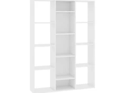 Outlet vidaXL Raumteiler/Bücherregal Weiß 100x24x140 cm Holzwerkstoff
