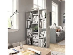 Sale vidaXL Raumteiler/Bücherregal Betongrau 100x24x140 cm Holzwerkstoff