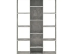 Sale vidaXL Raumteiler/Bücherregal Betongrau 100x24x140 cm Holzwerkstoff