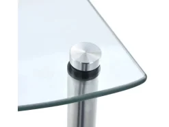 Clearance vidaXL Regal mit 5 Ablagen Transparent 30x30x130 cm Hartglas