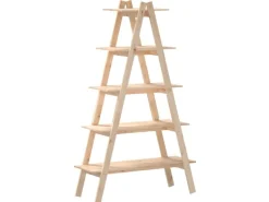 Online vidaXL Regal mit 5 Böden A-Form 110x40x180,5 cm Massivholz Kiefer