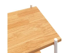 New vidaXL Regal mit 5 Böden Weiß und Eiche-Optik 80x40x163 cm