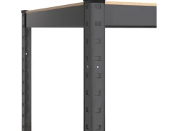 vidaXL Regale mit 5 Böden 2 Stk Stahl & Holzwerkstoff 152868 Anthrazit