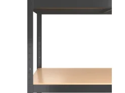 vidaXL Regale mit 5 Böden 2 Stk Stahl & Holzwerkstoff 152868 Anthrazit