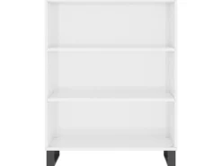 Hot vidaXL Regalschrank Hochglanz-Weiß 69,5x32,5x90 cm Holzwerkstoff 828390 Hochglanz Weiß