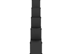 Sale vidaXL Regalsystem mit 15 Würfeln und Türen Schwarz PP 340554 Schwarz-Transparent