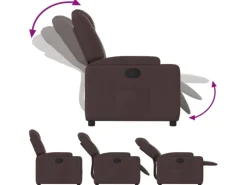 vidaXL Relaxsessel Dunkelbraun Stoff Modell 28