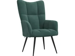 vidaXL Relaxsessel Dunkelgrün Samt Modell 9