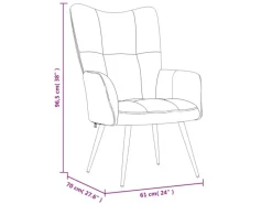 vidaXL Relaxsessel Dunkelgrün Samt Modell 9