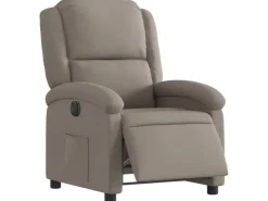 vidaXL Relaxsessel Elektrisch Taupe Stoff Modell 23