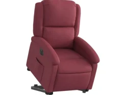 New vidaXL Relaxsessel mit Aufstehhilfe Elektrisch Weißrot Stoff Modell 7