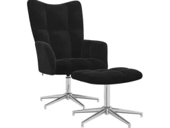 vidaXL Relaxsessel mit Hocker Samt 328134