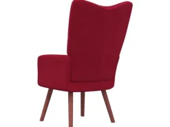 Discount vidaXL Relaxsessel Weißrot Samt Modell 8