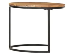 Clearance vidaXL Satztische 3 Stk. Massivholz Akazie Modell 1