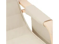 Discount vidaXL Schaukelstuhl Creme Stoff Modell 15