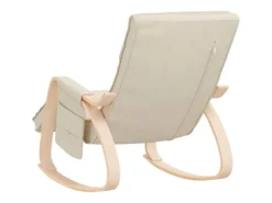 Discount vidaXL Schaukelstuhl Creme Stoff Modell 15