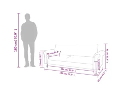 Hot vidaXL Schlafsofa mit Armlehnen Kunstleder braun