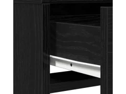 vidaXL Schminktisch mit Regal Schwarz Eichen-Optik 50 x 41 x 140 cm 865128