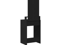 vidaXL Schminktisch mit Regal Schwarz Eichen-Optik 50 x 41 x 140 cm 865128