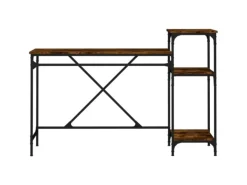 Hot vidaXL Schreibtisch mit Regal Räuchereiche 135x50x90 cm Holzwerkstoff 826711 Raucheiche
