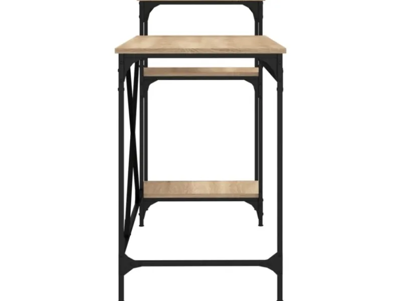 Best vidaXL Schreibtisch mit Regal Sonoma-Eiche 135x50x90 cm Holzwerkstoff 826710 Sonoma Eiche