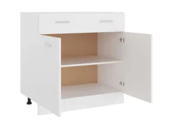Outlet vidaXL Schubunterschrank Weiß 80x46x81,5 cm Holzwerkstoff