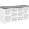 Online vidaXL Schuhbank Weiß 102x32x50 cm Holzwerkstoff