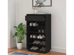 vidaXL Schuhregal 60x34x105 cm Massivholz Kiefer 813554